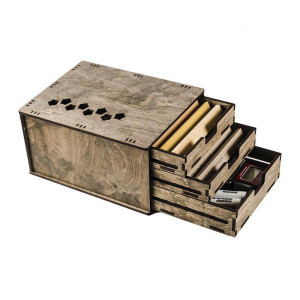 Plywood storage case 30 stones