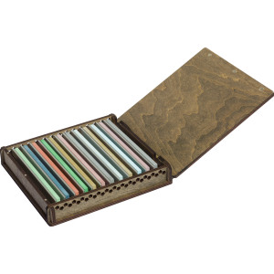 Plywood storage case for 12  stones