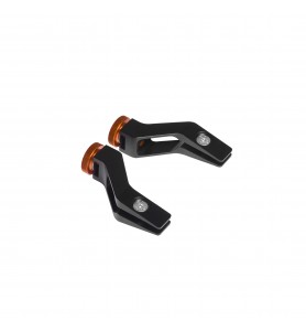 Small Whole milled angled clamps Hapstone (Pair) 