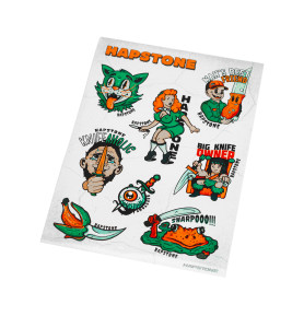 Stickers Hapstone "Big knife owner" 5,9х8,2"