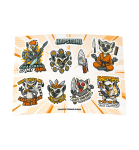 Stickers Hapstone "Sharpness is my Jam!" 5,9х8,2"
