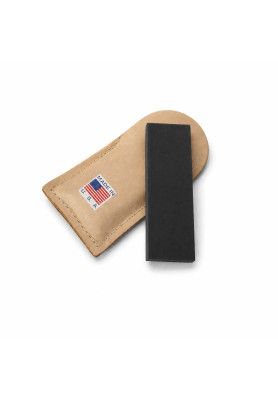 Pocket Stones Dan's Black Arkansas Leather Pouch